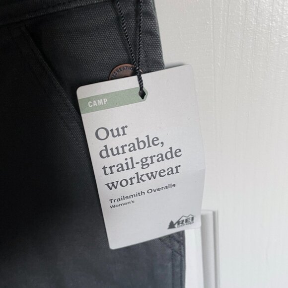 NEW REI Co-op Trailsmith Canvas Overalls - Women's 10 NWT Pirate Black - Picture 10 of 14